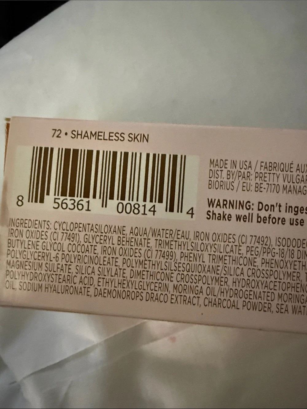 Pretty Vulgar Cool AF Lava Water Foundation - Beige